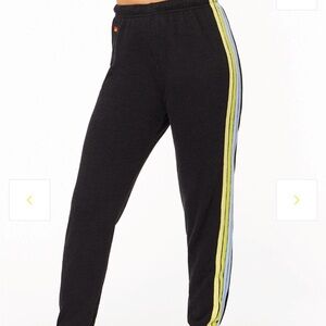 Soul Cycle x Aviator Nation Sweat Pant Sz XL classic fit - navy 4 stripe